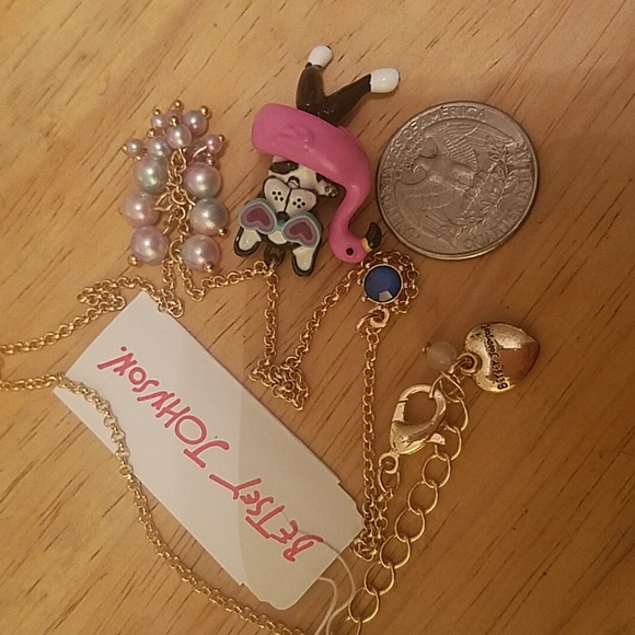 Betsey Johnson dog in floatie necklace - Picture 4 of 4